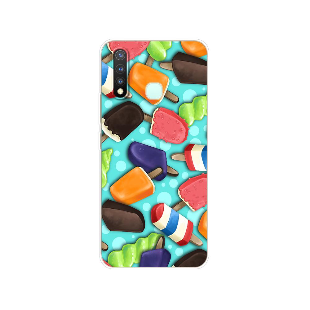 Dla Vivo Y19 Case 6.53 ''miękki TPU silikonowy pokrowiec dla Vivo Y19 Y 19 VivoY19 Case tylna obudowa telefonu zderzak ochronny Shell Bag Coque