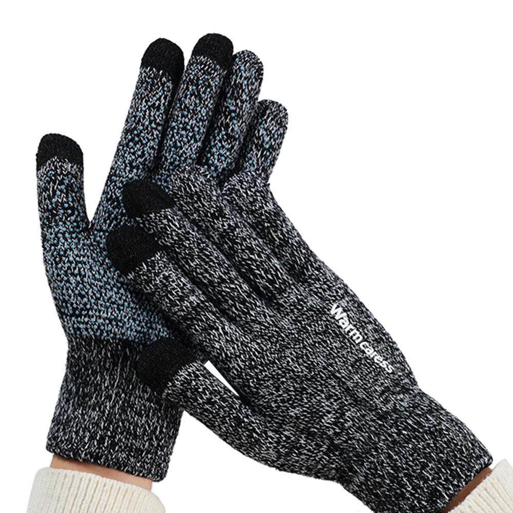 

Cold-proof Full Fingered Gloves Breathable Mittens Fashion Five Finger Gloves Men Women чорний білий колір