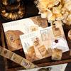 1Roll 2.5x200cm Vintage Gold Foil Stamp Style Tape Stickers Journal Scrapbook Decor Supplies Literary Gold Foil Decals