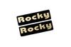 EEE-213-3 Rocky Black Gold Acrylic 2 Layer Sticker Daihatsu Rocky 200 210 Custom Early Late 2 Piece Set