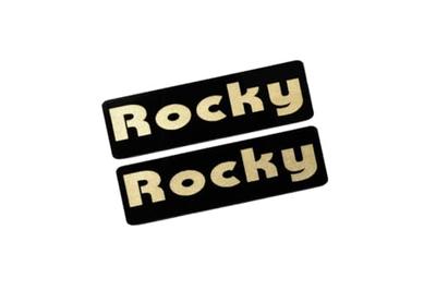 EEE-213-3 Rocky Black Gold Acrylic 2 Layer Sticker Daihatsu Rocky 200 210 Custom Early Late 2 Piece Set
