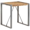 Dining Table 70x70x75 cm Rough Solid Mango Wood