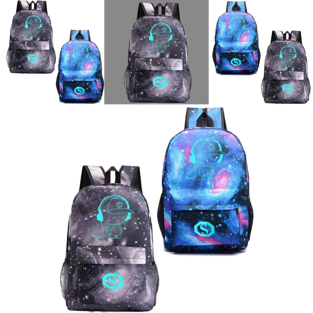 Music Prince Usb Led Light School Bag With Waterresistant Canvas Material For Teens And Daily Commute