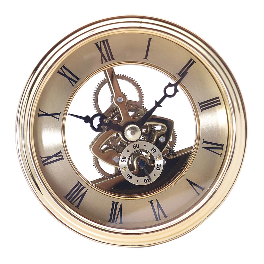 97mm Roman Numeral Watch Quartz Clock Insert with Rubber Handcraft Wall Clocks Making