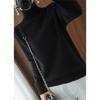 Stand-up Collar Sweater Women's Autumn And Winter Thick Section Korean Women's Solid Color Pullover Loose Knitted Long-sleeved Bottoming