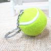 Key Ring Soft Lovely Flocking Mini Sport Ball Tennis Keychain for Kids