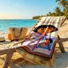 Dora Explorer Customize Text Beach Towel Quick-Dry Soft Microfiber Ideal for Travel Outdoor Swim Pool Yoga Surf Camping Hiking Gym Gift Holiday