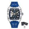 MEGIR Marke Mode Mechanische Uhr für Herren Sport Hohl Ausgeschnitten Automatische Armbanduhr Leuchtend Wasserdicht Uhr Reloj Hombre 8602