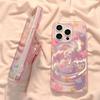 Phone Case+Bracket For iPhone 11 13 16 ProMax Case iPhone 14 15 ProMax 12 13 ProMax 13 Pro 14 Pro Swirl Phone Case Fashionable and Versatile Cartoon