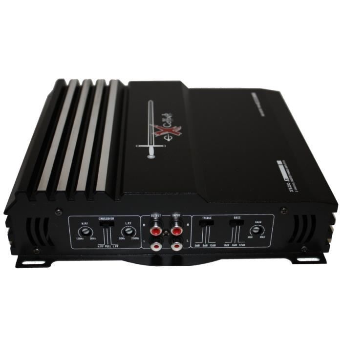 Excalibur amplificateur x500.2à deux canaux 1000w noir