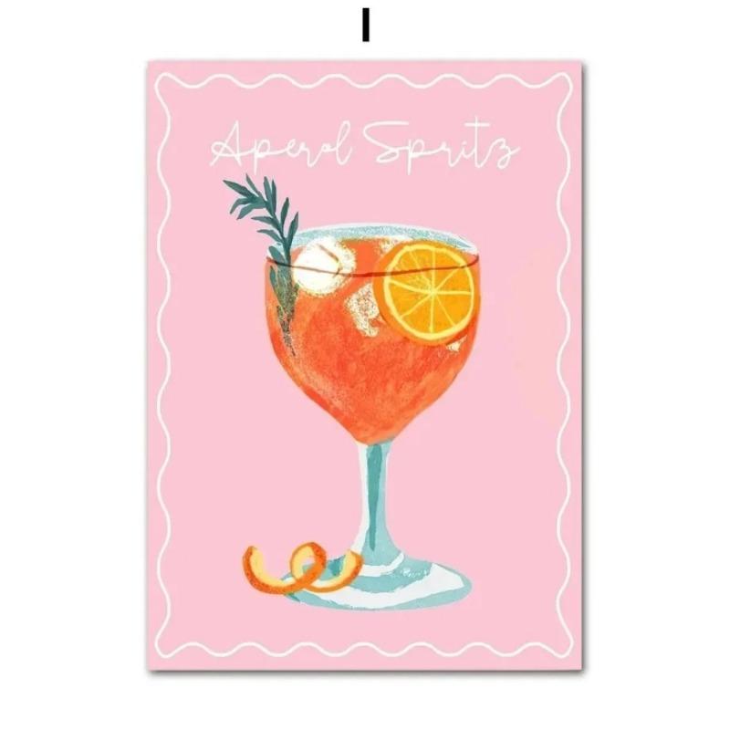 Abstract Fresh Lemon Strawberry Fruit Canvas Painting Daisy Vase Landscape Wall Art Poster Living Room Bedroom Home Decor