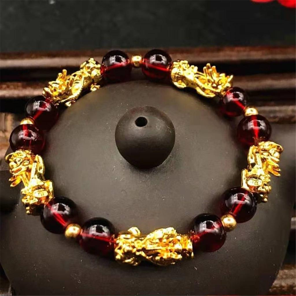 B38 Cute Bracelet Good Luck Mascot Bracelet Chinese Beast Wealth Honor Wristband Charm Exquisite Men Women Bracelet Trend Femme