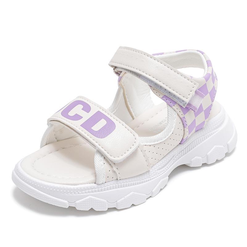 2025 Summer Girls' Sports Open-Toe Soft Sole Sandals for Students and Beach