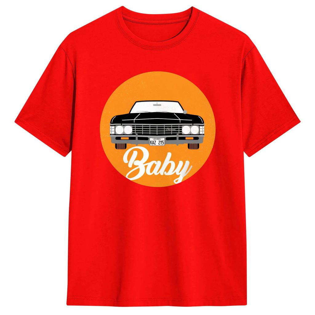 Harajuku T Shirt Beach Baby Supernatural Car Novelty TShirts  Cotton Tee Shirt for Unisex Y2K Funny Printed Short Sleeve Top Tees