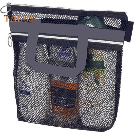 

Сумочка для душа Полая сетка Прозрачная застежка-молния большой вместимости Быстросохнущая портативная косметичка Сумочка для душа Сумка для душа Travel Camp Пляжные туалетные принадлежности чёрный