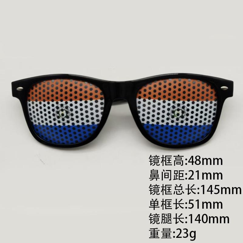 World Cup sunglasses football flag pinhole sticker 2140 printed logo independence day printed rice nail sunglasses