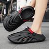 New Summer Outer Wear Thick-soled Stepping Shit Hole Shoes Men Driving Casual Non-slip Sandals Dual-purpose One-word Slippers