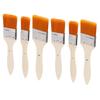 6PCs Oil Painting Brush Paintbrush Set Nylon Hair Aluminum Tube Interface Wood Pen Body