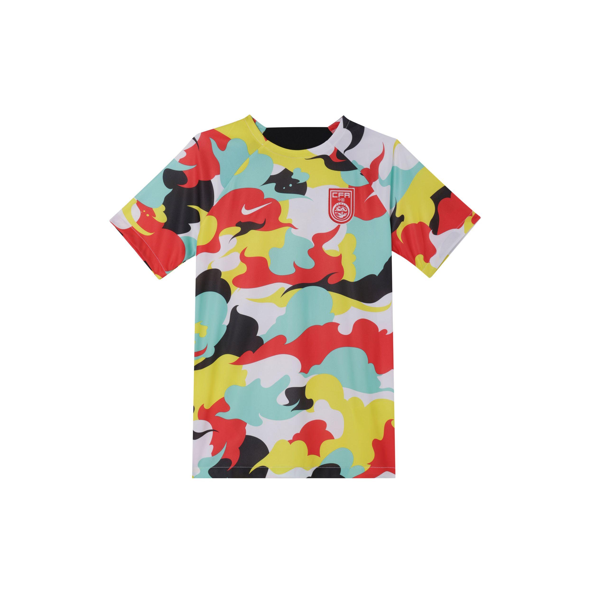 

Быстросохнущая футбольная футболка Nike Dri-Fit с абстрактным камуфляжным принтом, мужские топы, желтый DH6519-713 XXL