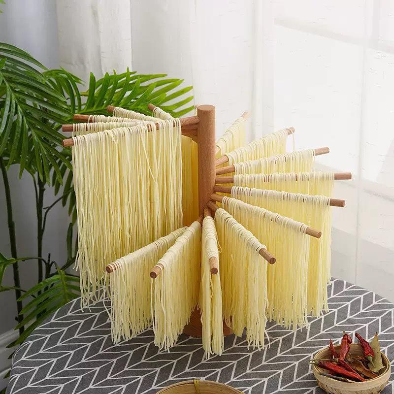 

Beech Wood Noodle Kneading & Drying Rack - Compact Kitchen Tool