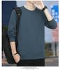 Woodpecker Men's 2025 Hoodie: Breathable Plus Velvet Round Neck Pullover, Long Sleeve, Spring/Autumn Style
