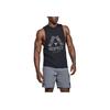 Under Armour Letter Print Training Breathable Running Vest Men Tops Black 1346097-001