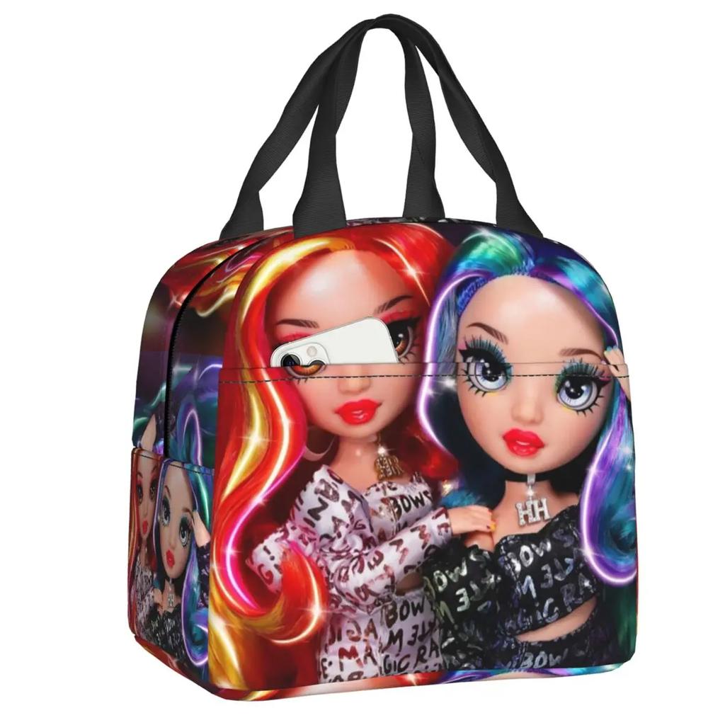 Rainbow High Isolierte Lunch-Tragetasche für Damen Sunny Madison Tragbare Kühltasche Thermische Lebensmittel-Lunchbox Outdoor Camping Reisen