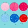 Fractions Math Teaching Tool Round Shape Instrument Kids Montessori Early Educational Math Development Toy Gifts
