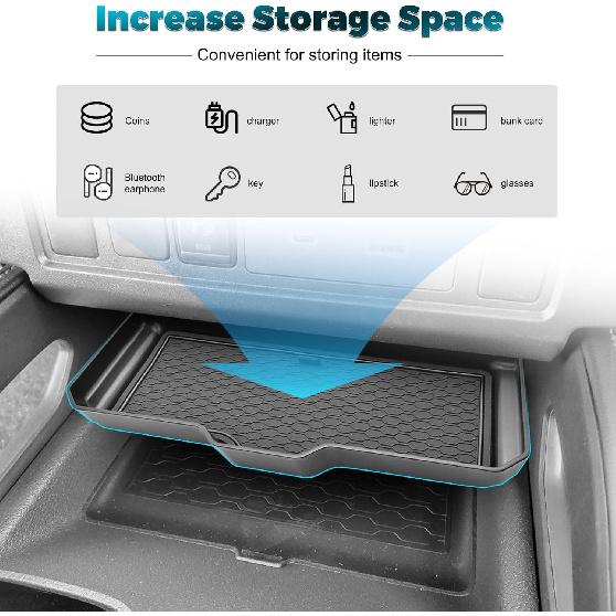 Center Console Organizer Fit For Nissan Frontier - 2024 2025 2026 Frontier S/SV/Pro-X/Pro-4X And 2024 2025 Frontier SL Pickup Truck Center Console