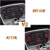 Voodonala Air Conditioner Switch CD Button Knob for Dodge Challenger 2015-2024 Charger Chrysler 300 300s 2015-, for Ram 2013-2018 (Aluminum Alloy