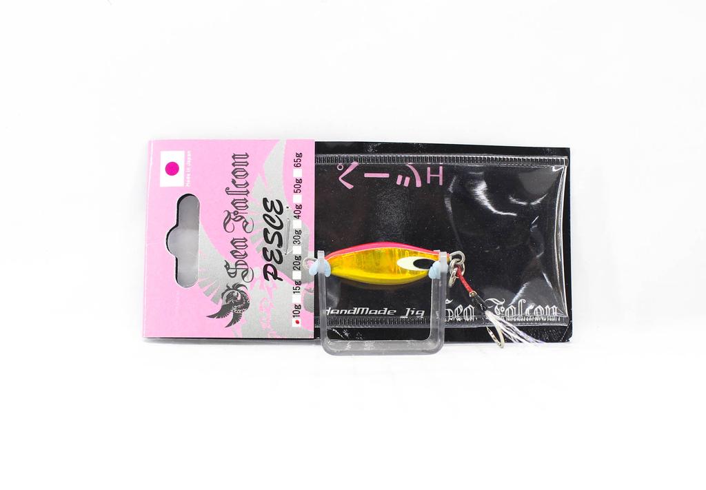 Sea Falcon Metal Jig Pesce 10 grame 08 Roz Auriu Zebra Glow (1559)
