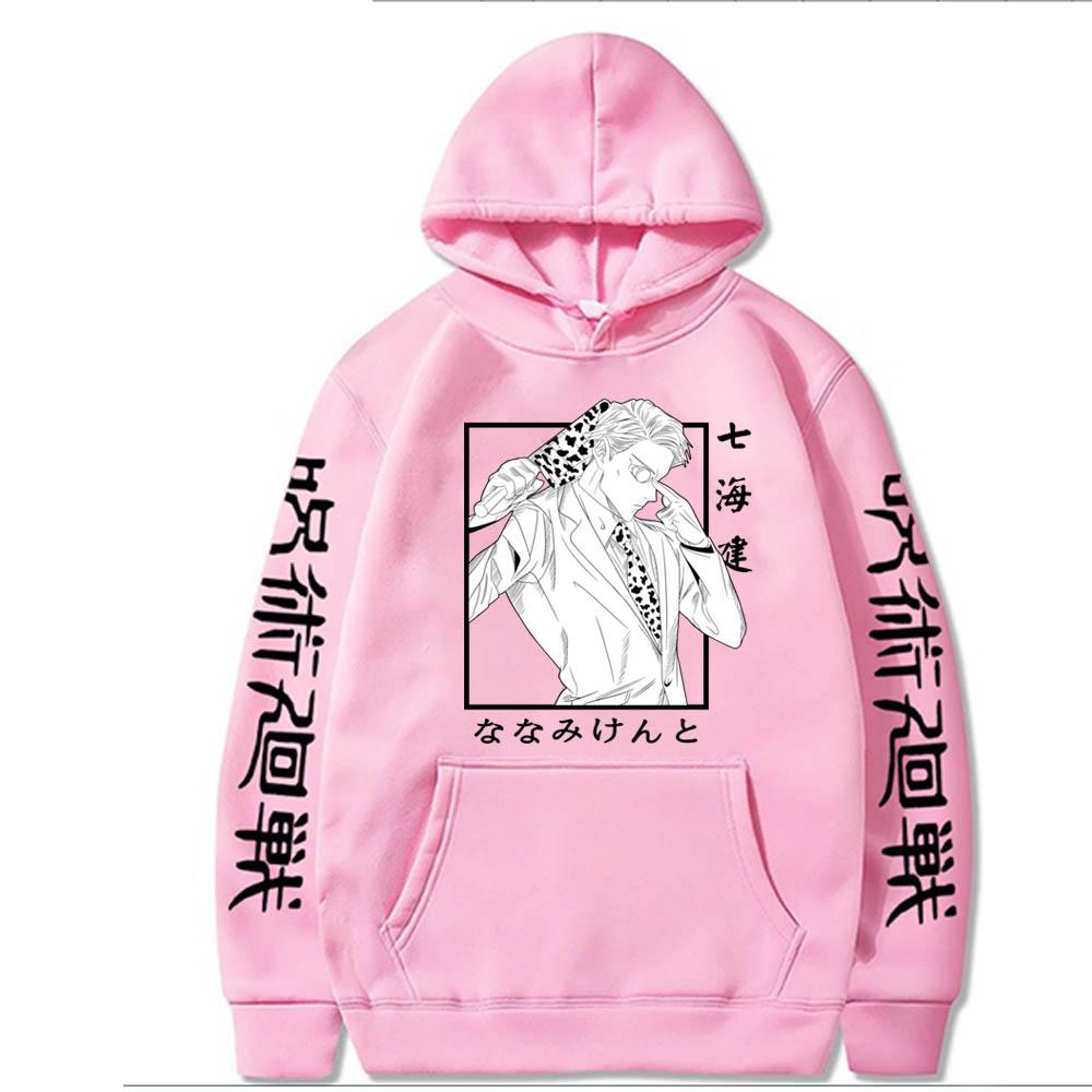 Anime Jujutsu Kaisen Hoodie Print Graphic Hoodies Vintage Oversized Hooded Long Sleeves Soft Men Women Clothes