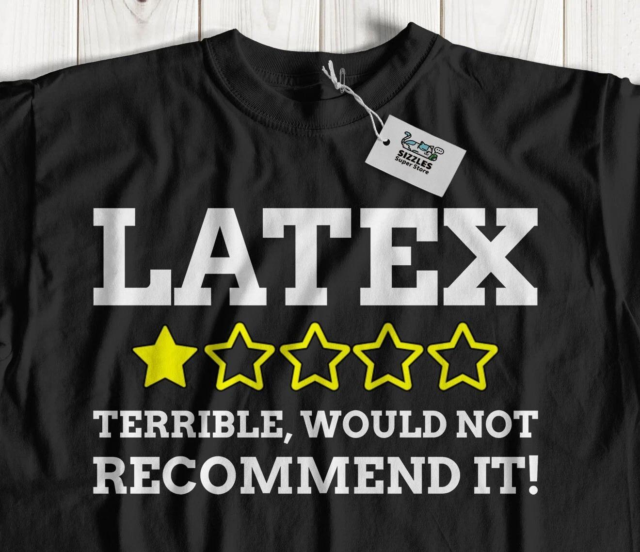 Унисекс Смешная Латексная Футболка Натуральный Каучук Аллергия на Латекс Подарки L