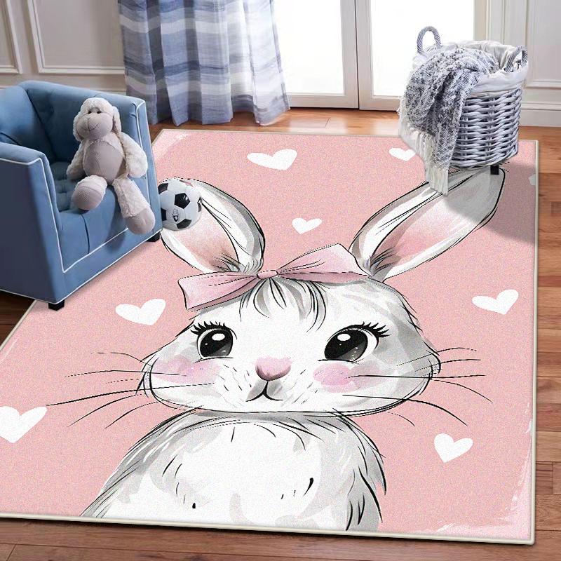 3D Cartoon Hot Air Balloon Rug Area Carpet for Living Room Kids Bedroom Sofa Kitchen Decorate Child Non-slip Floor Mats Washable