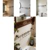 Heavy Duty Stainless Steel Wall Mount Rack With Double Layer Hooks For Kitchen Utensil And Pot Storage