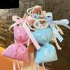 Creative New Leather Bow Keychain Exquisite Pillow Section Fringed Pendant Cute Bag Accessories Keychain