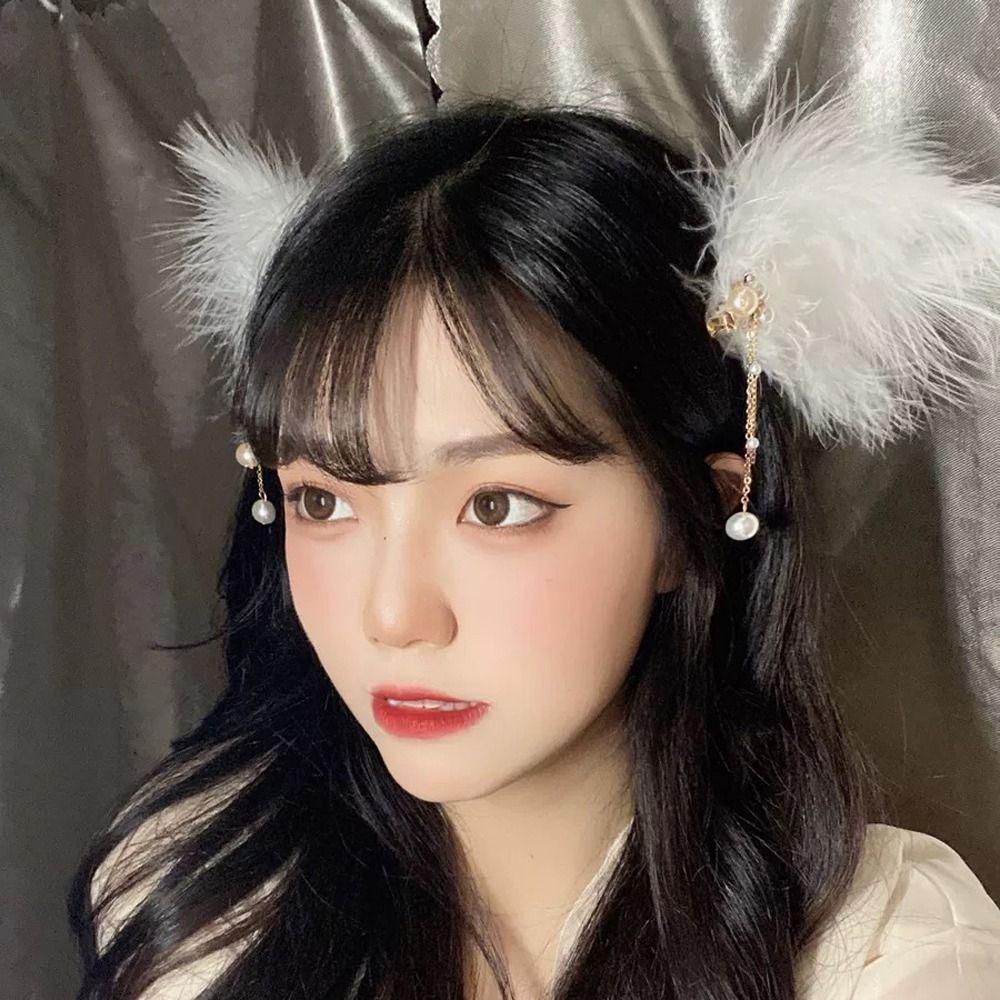 

Цветочные кисточки Свадебные китайские заколки ханьфу Женские заколки для волос Корейские шпильки Заколки-уточки