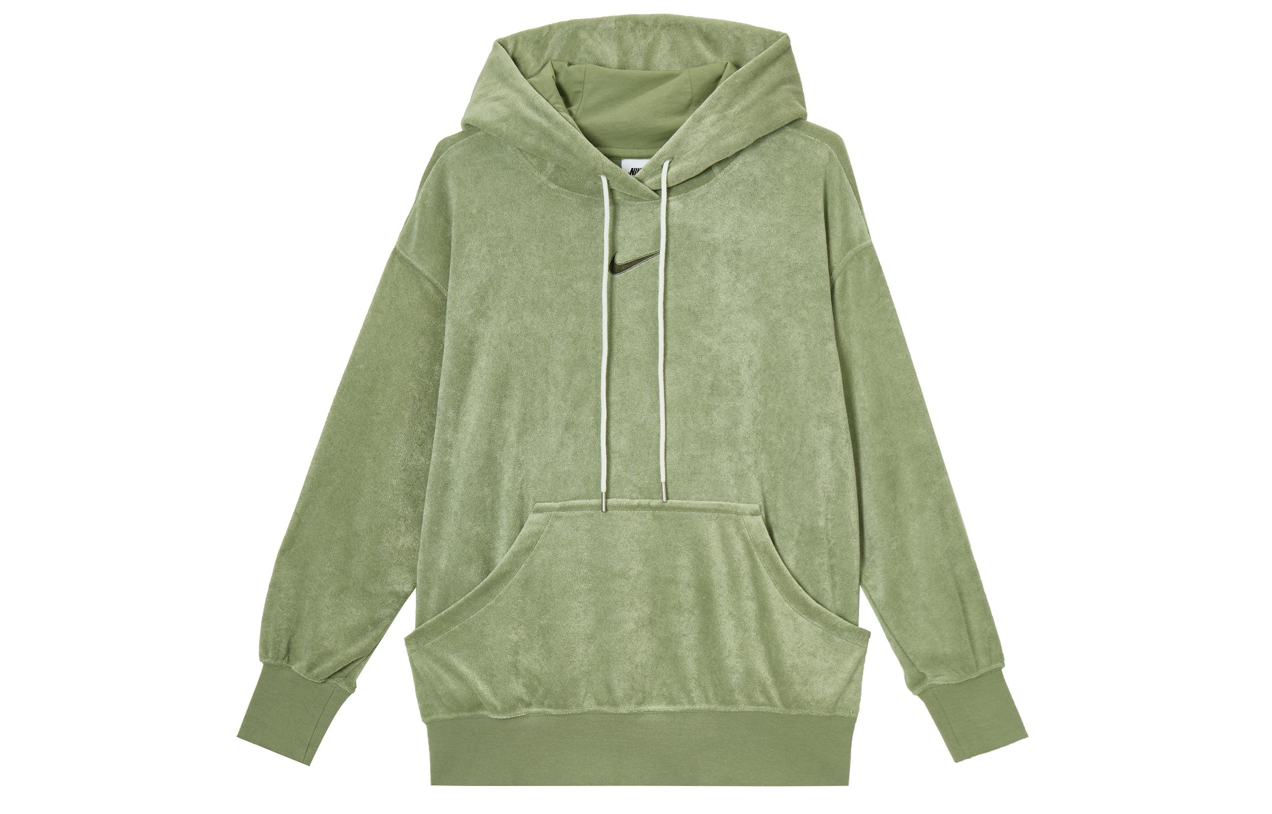 Nike Sweatshirts Women s Green Hooded Moderate Other DV7825-386 XL