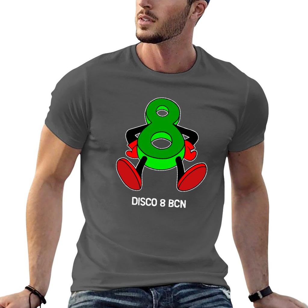 New Disco 8 - Techno Hardcore T-Shirt Graphic T Shirt Kawaii Clothes T Shirts for Men
