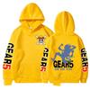 One Piece Anime Luffy Print Fleece Hoodie – Long-Sleeve, Five-Speed