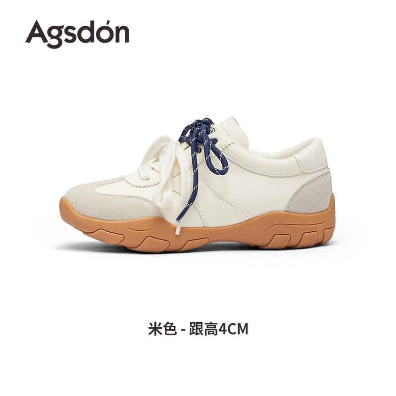 Augustine ballet training shoes women's 2025 new autumn and winter platform Forrest Gump casual sports shoes lightweight white shoes