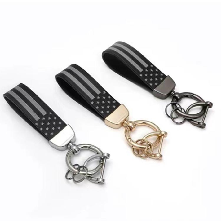 Car Keychain Key Holder Automotive Key Chains With National Symbol And Tarnish Resistant Finishing