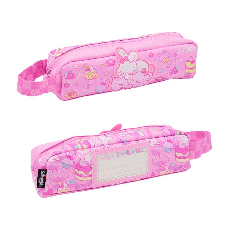 Smiggle Australia Cute Cartoon Zipper Pencil Case - Multifunctional Stationery Bag for Primary Students