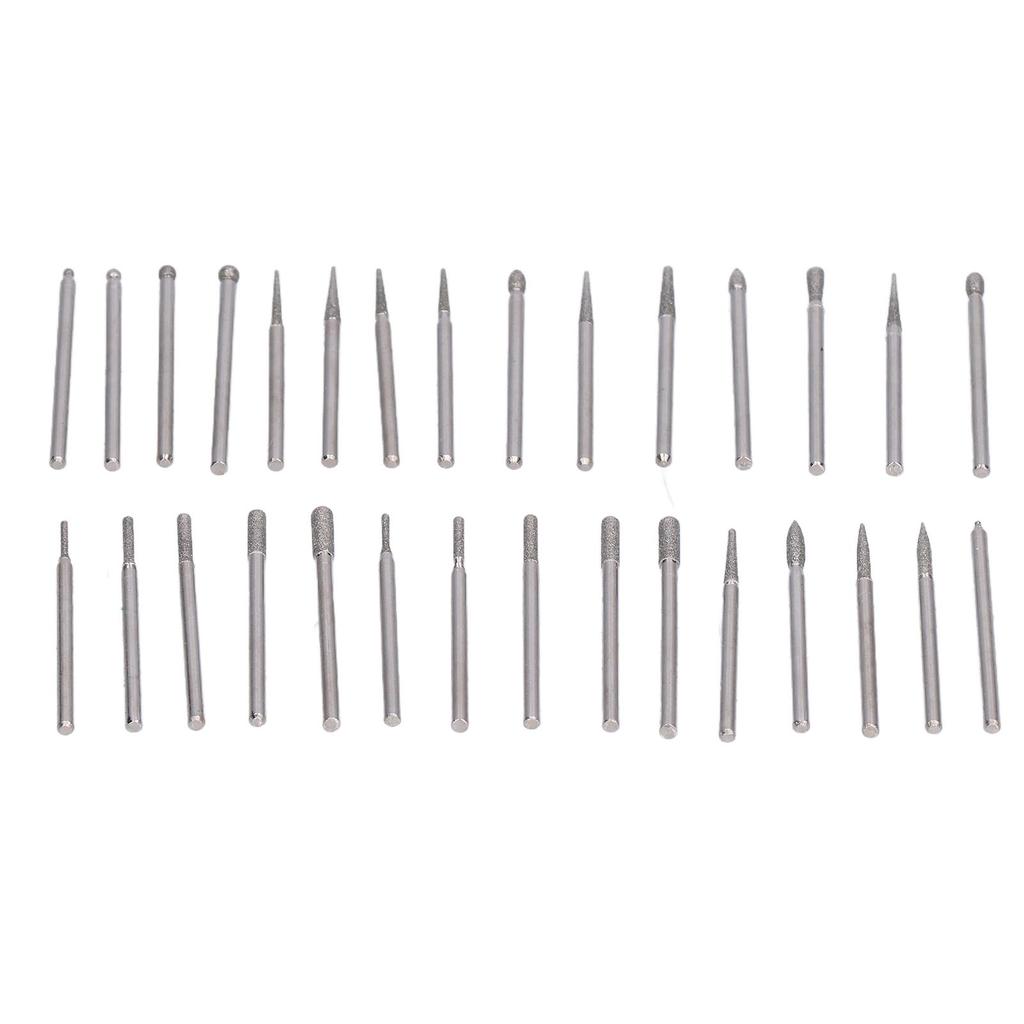 30Pcs Grinding Head Bit Emery Grinder Burr File Tool Set Kit for Polishing Carving