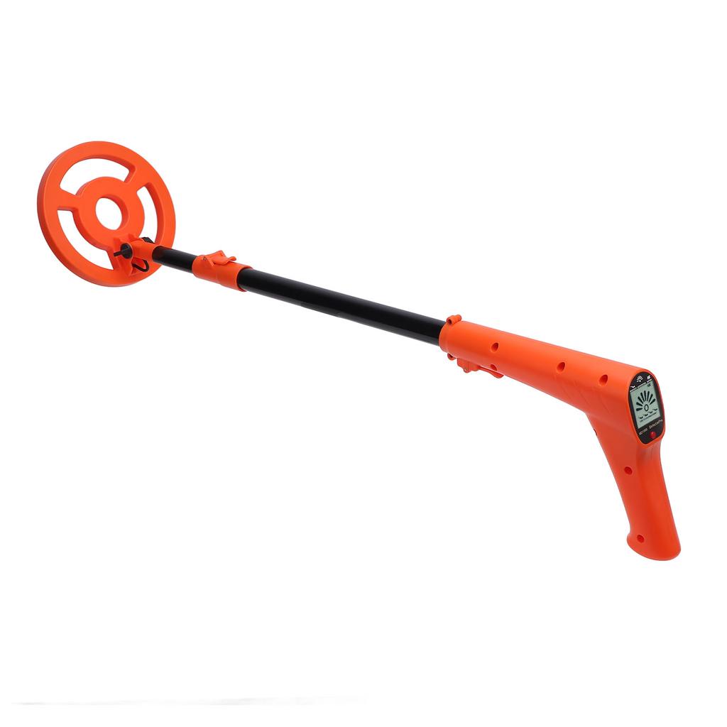 Handheld Metal Detector 6 Inch Search Coil LCD Display Retractable Metal Tester with Sound and