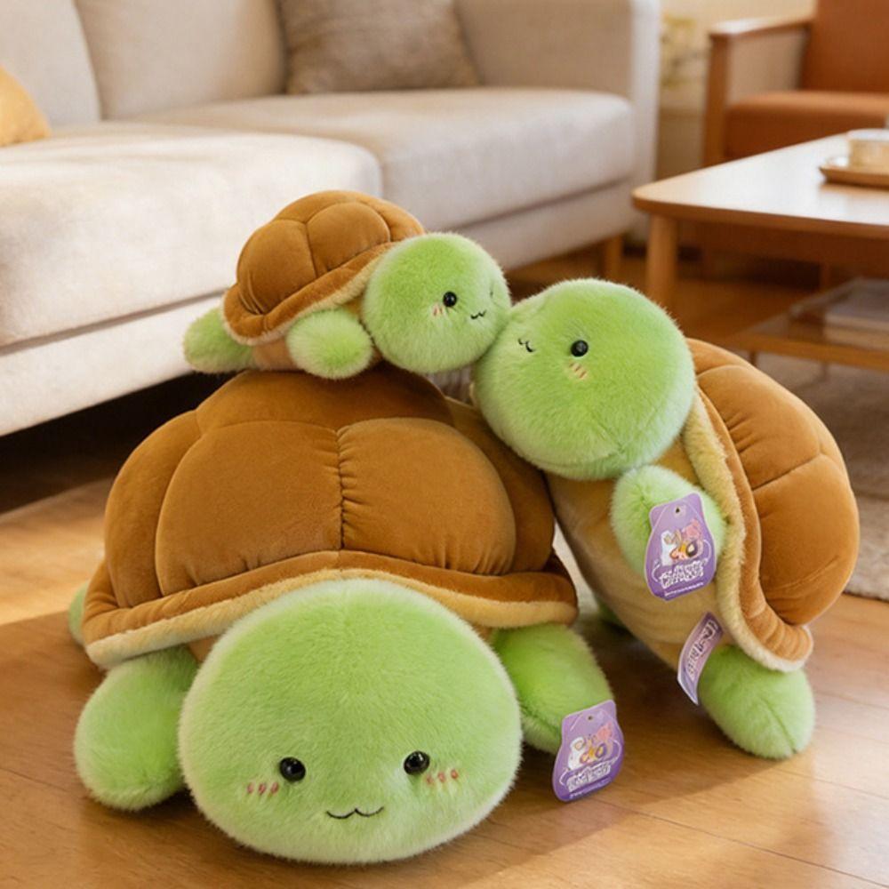 Collection Sea Turtle Stuffed Doll Fluffy Turtle Doll Throw Pillow Car Decor