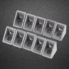10pcs Aluminum Alloy L Shape Corner Bracket Right Angle Brace Fastener 20x20mm