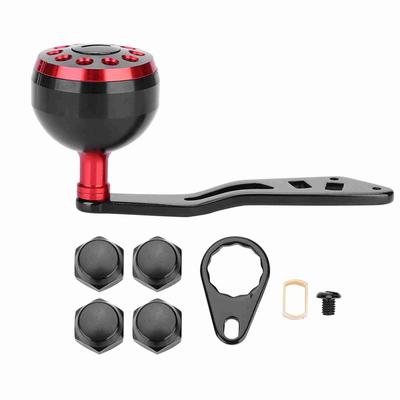 Poignée de moulinet de pêche, bouton CNC avec accessoires de rechange