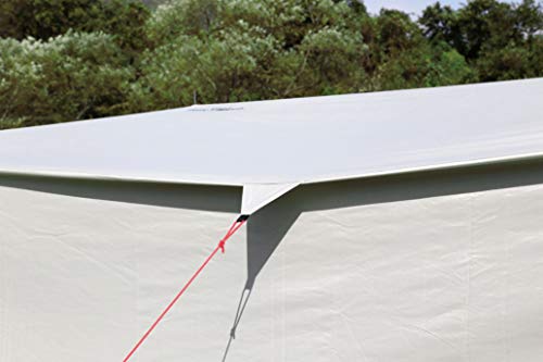 Captain Stag Rectangular Tarp, 290 x 180 cm, Tarp Only, UV Protection, 2000 mm Waterproof, for 1-2 People, Includes Bag, White, Trekker UA-1082