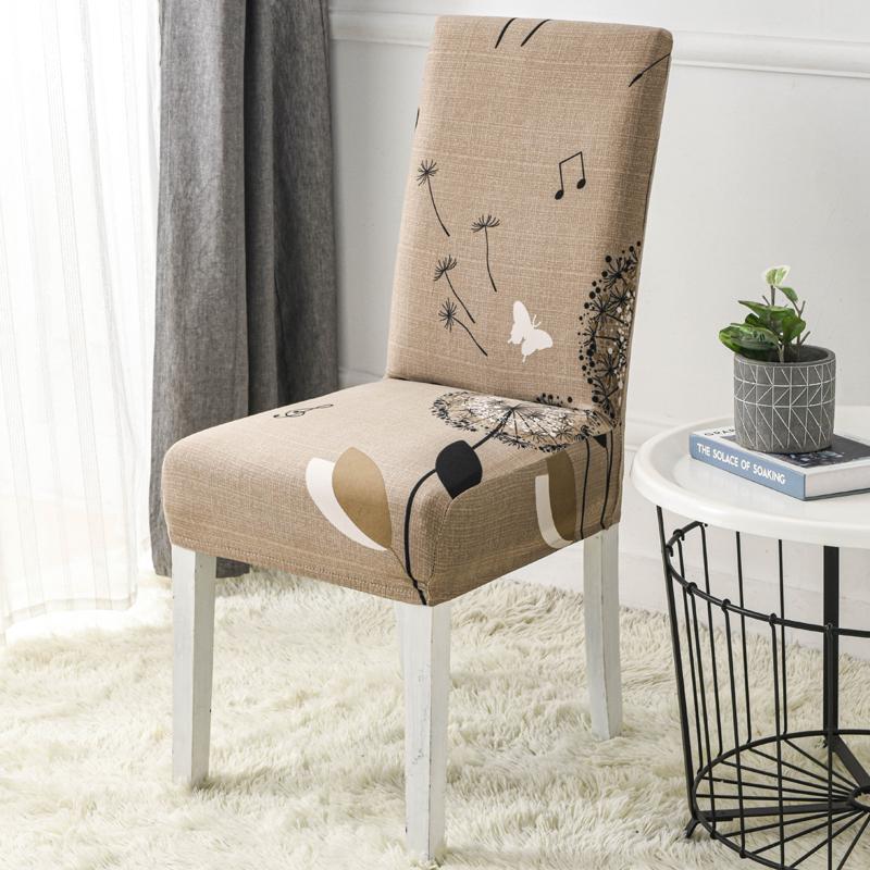New Colors Chair Covers Floral Modern Slipcover For Dinning Room Wedding Stretch Elastic Furniture Protector
